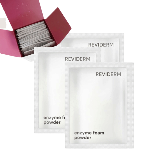 Reviderm Enzyme foam powder упаковка 20 шт 1g/1 саше Косметична ензимна пудра з антибактеріальним та абсорбуючим ефектом &mdash; Фото 1
