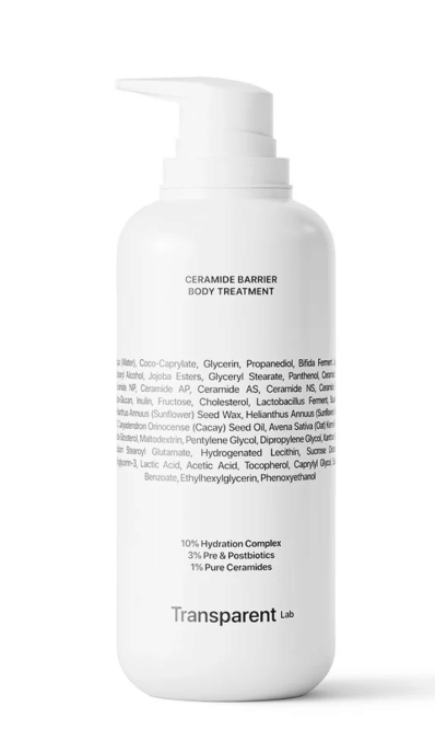 Transparent Lab Ceramide Barrier Body Treatment 400ml Керамидный барьерный уход за телом