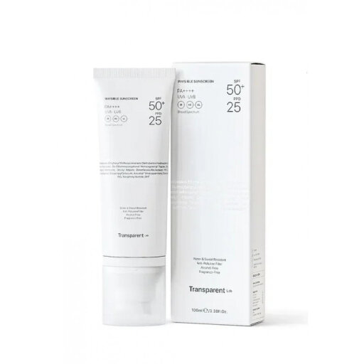 Transparent Lab Invisible Sunscreen SPF50+ 100ml Невидимий сонцезахисний крем